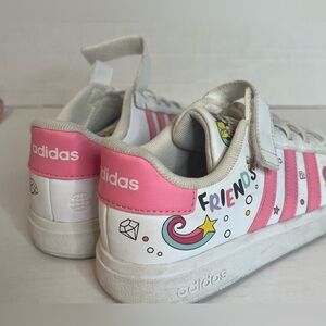 Adidas Pink and White Disney friends Sneakers